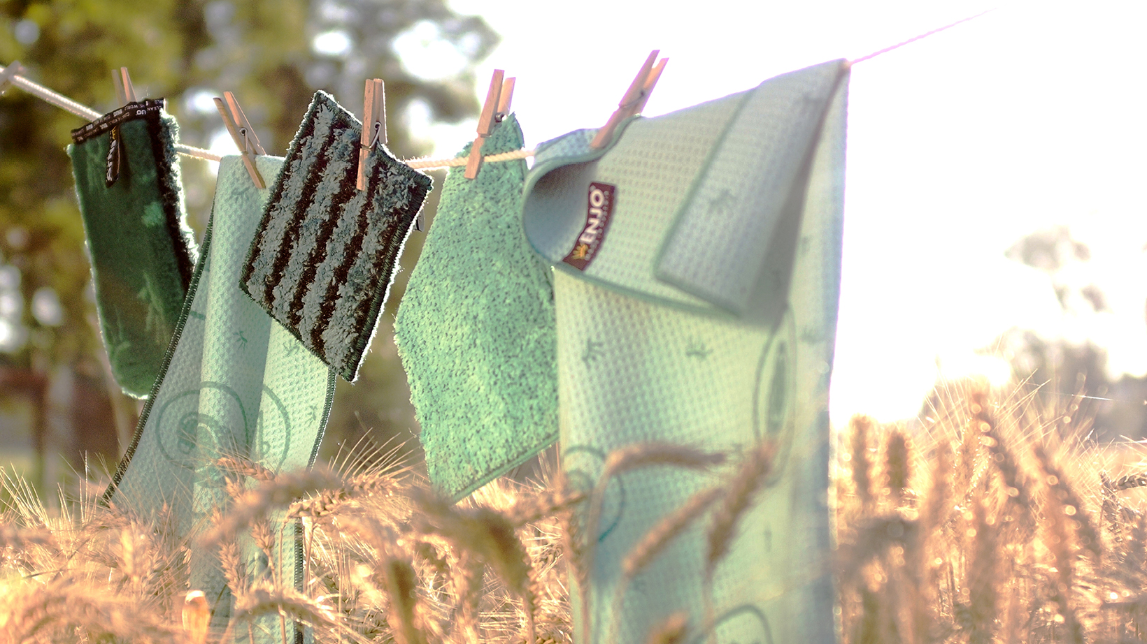 ENJO Kitchen Cloths Hanging Out To Dry